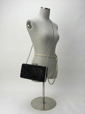 Glitter Evening Clutch Bag Double side Diamond Bag Crossbody Purse Wedding